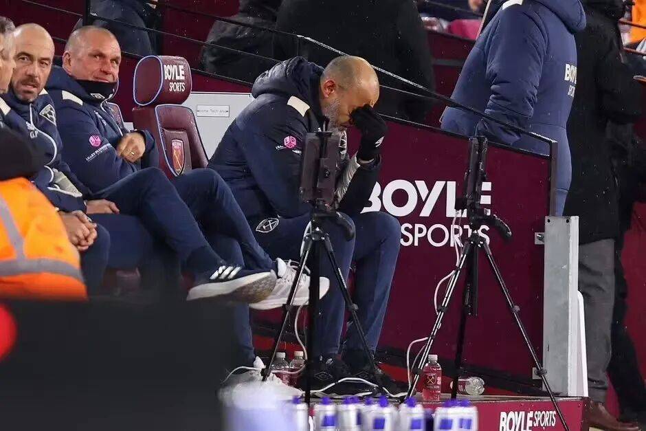 连输保级对手！努诺带队10轮不胜 西汉姆联准备换帅